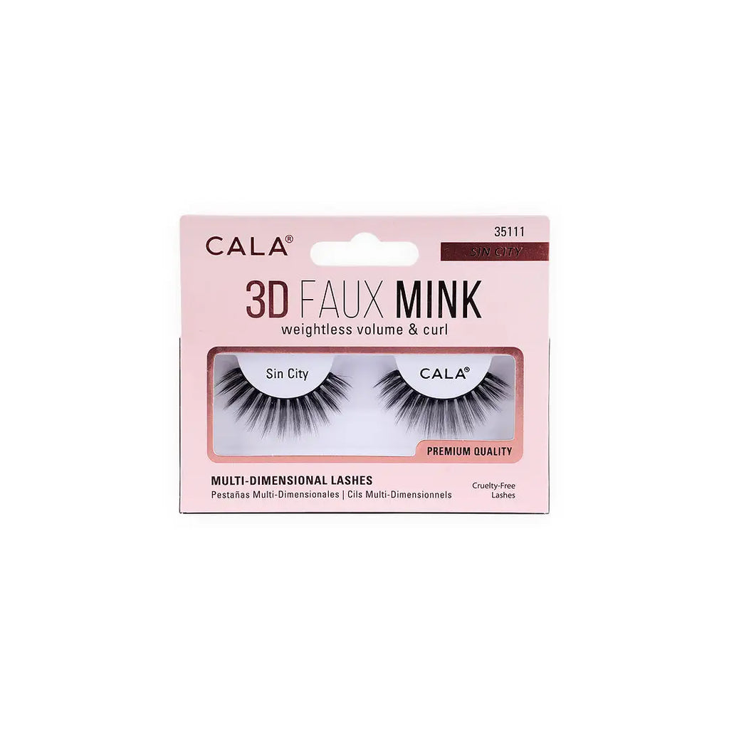 Cala Eye Lashes 3D Faux Mink Sin City-35111