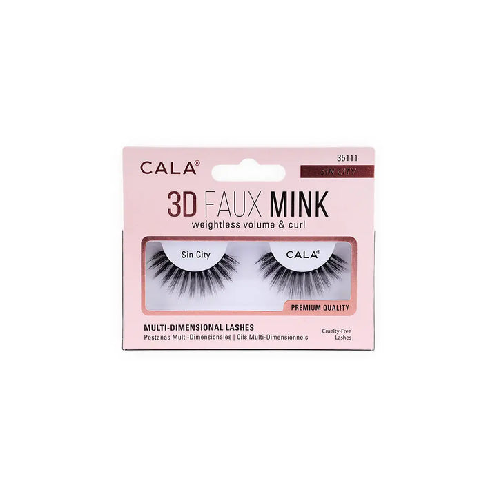 45723-Cala Eye Lashes 3D Faux Mink Sin City