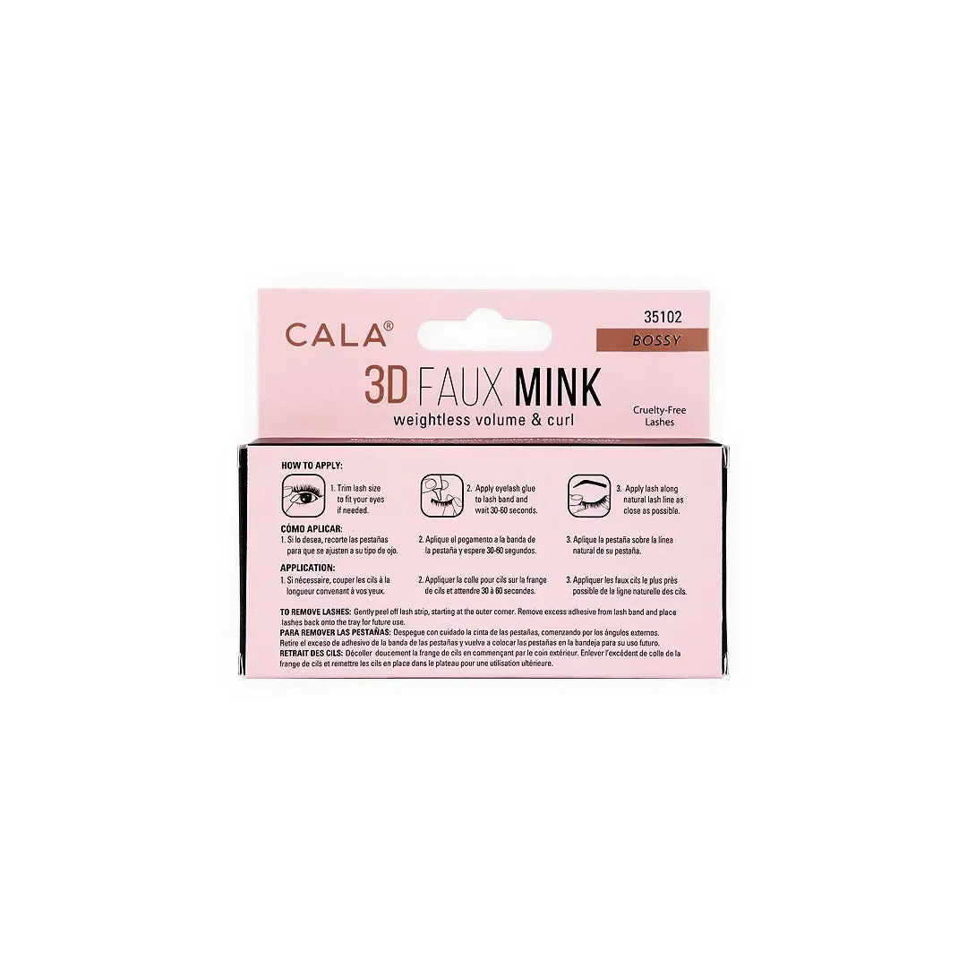 Cala Eye Lashes 3D Faux Mink Bossy