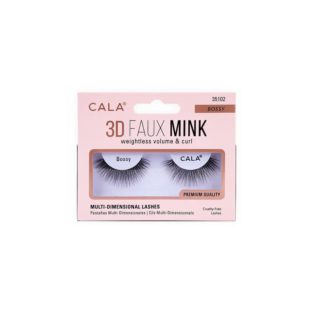 Cala Eye Lashes 3D Faux Mink Bossy