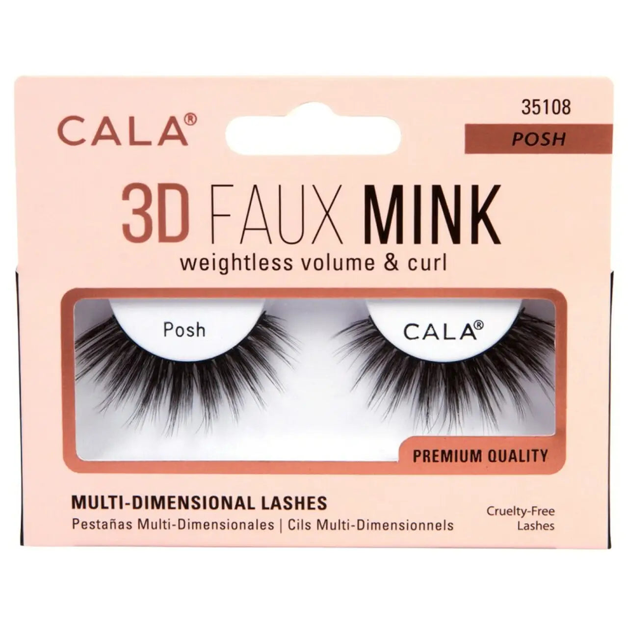 Cala Eye Lashes 3D Faux Mink Posh-35108
