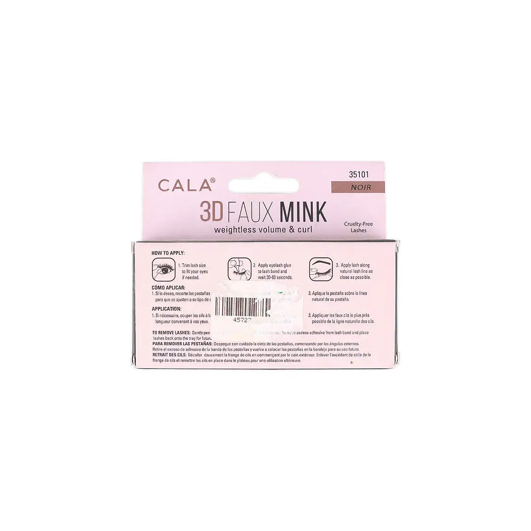 Cala Eye Lashes 3D Faux Mink Noir-35101
