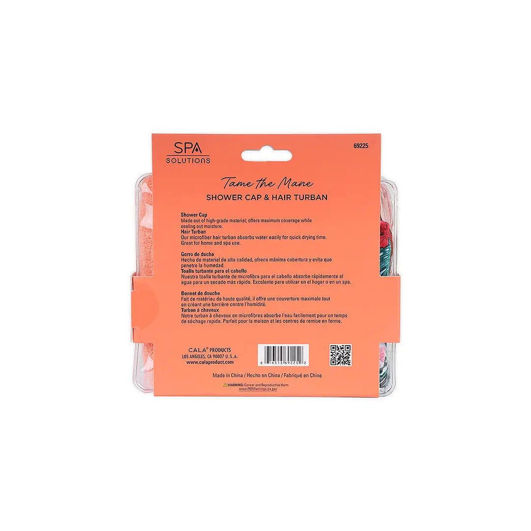 45737-Cala Shower Cap &amp; Hair Turban +1
