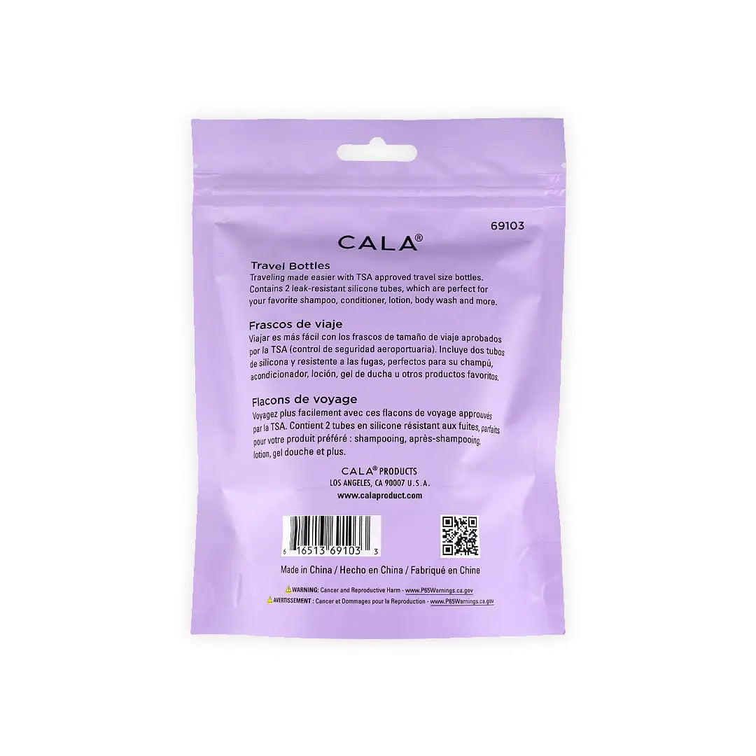 45742-Cala Travel Bottles Silicone 2Pcs +1