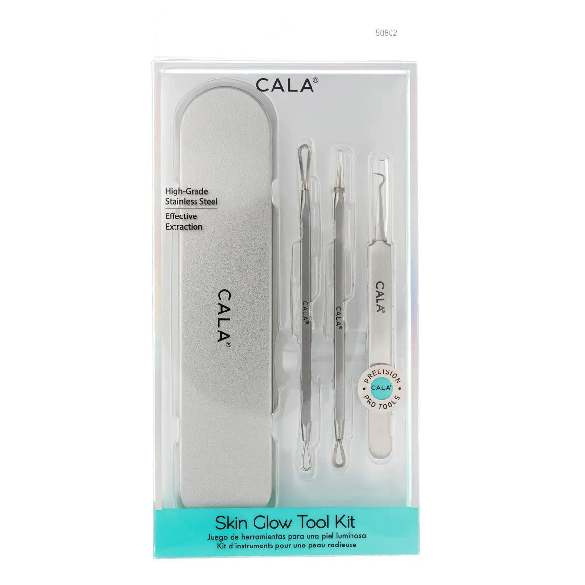 45748-Cala Skin Glow Tool Kit 3Pcs+Metal Case