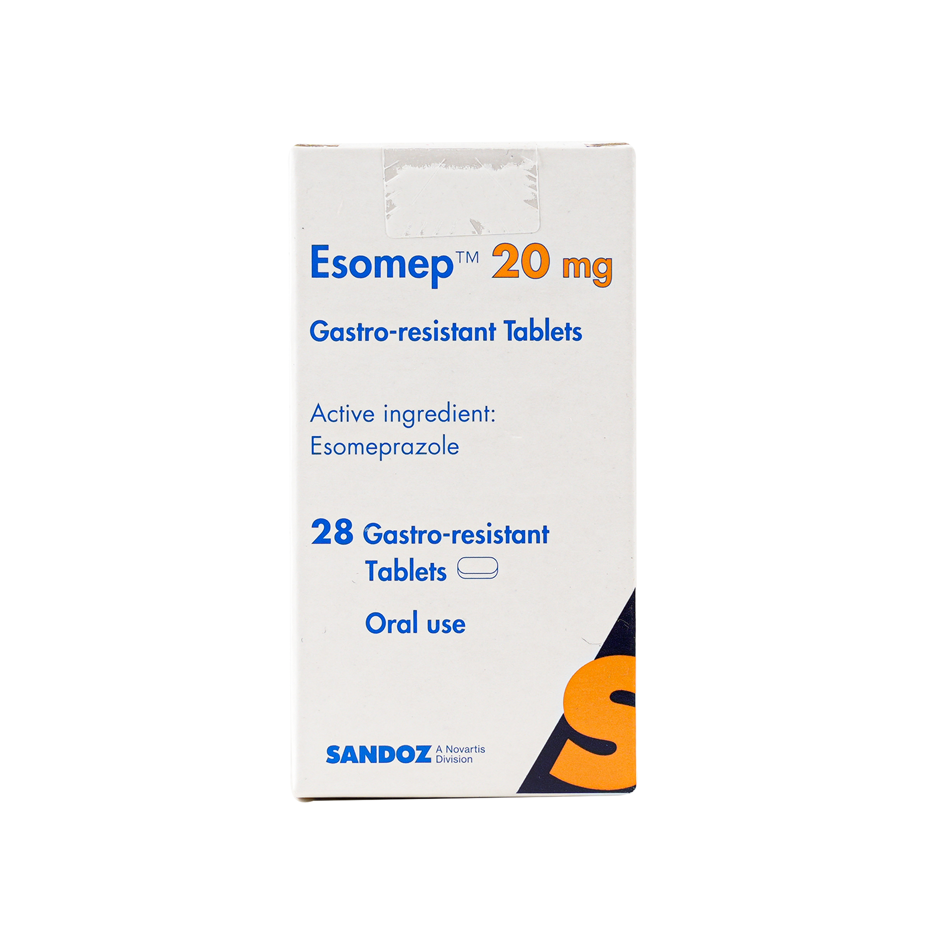 ESOMEP 20MG 28 GASTRO-RESISTANT TAB