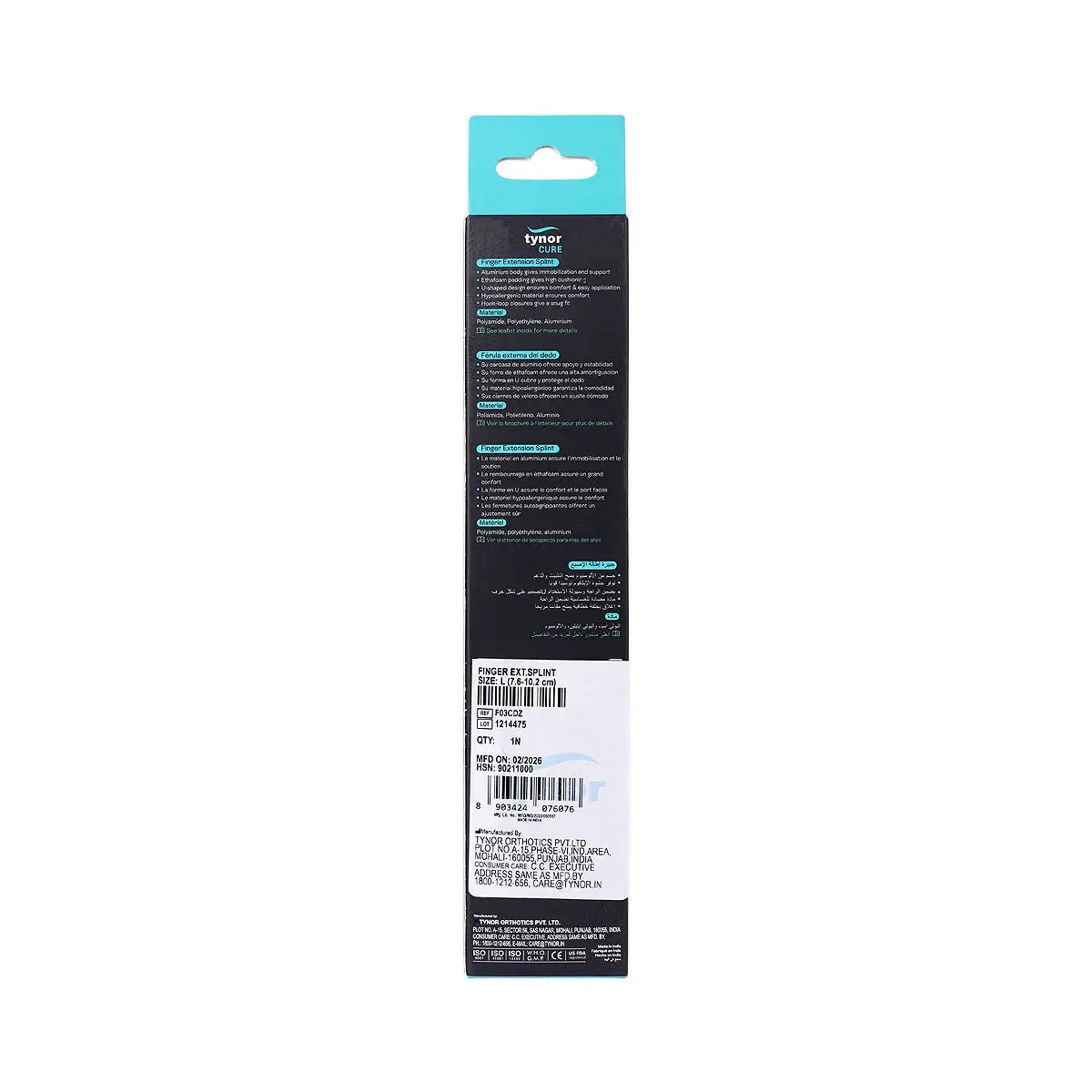 45784-Tynor Finger Extension Splint-F03 L +5