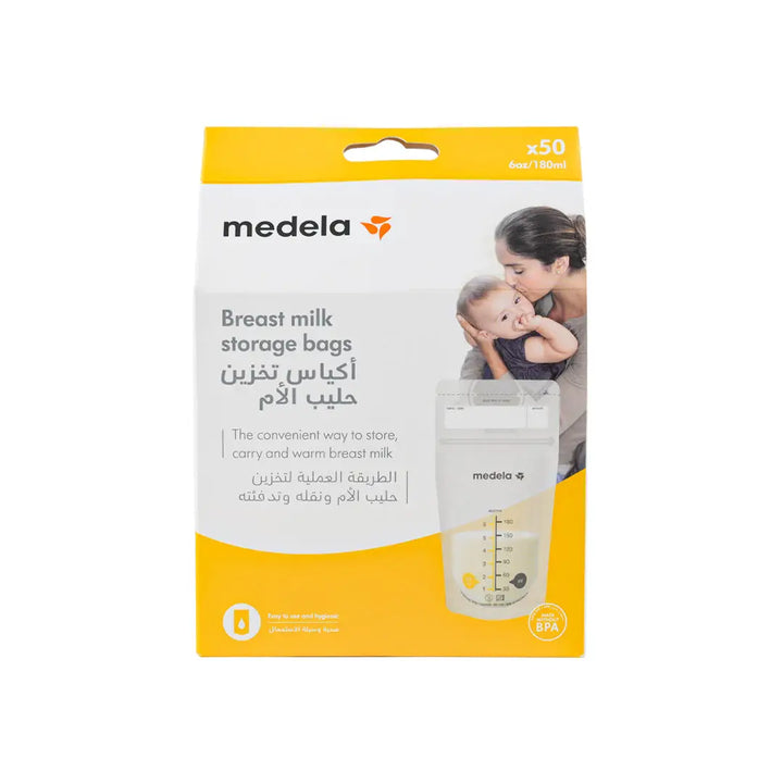 45807-Medela Breastmilk Storage Bags 50Pcs +3