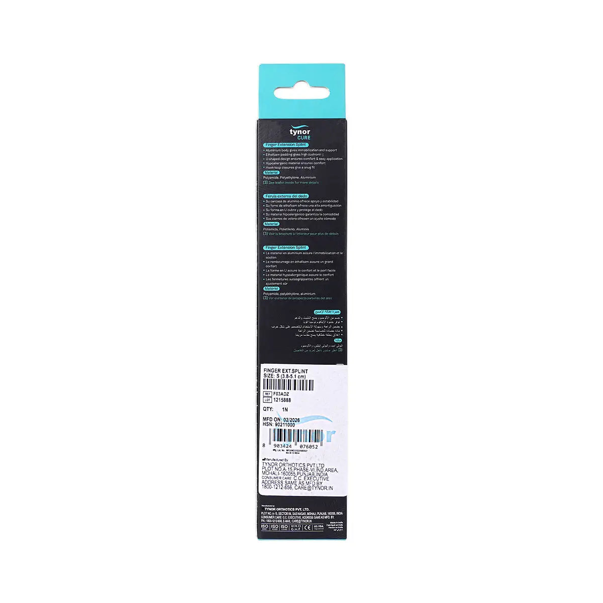 45863-Tynor Finger Extension Splint-F03 S +5