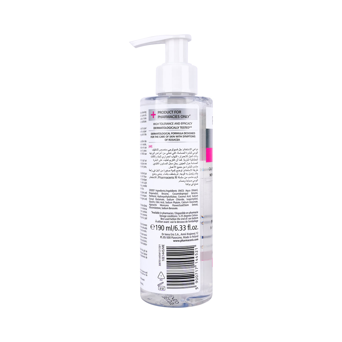 45869-Pharmaceris Puri-Rosalgin Face Gel Wash 190ml +1