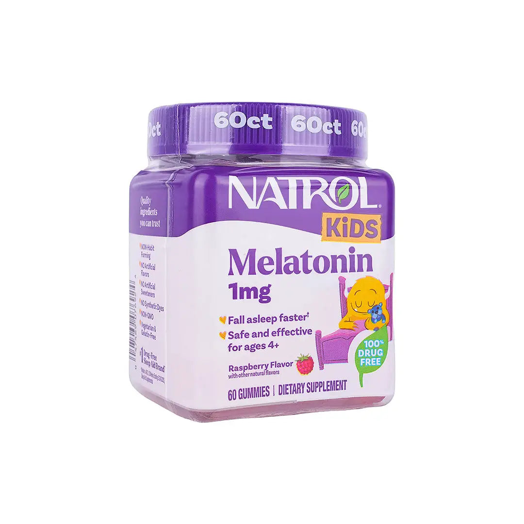 46103-Natrol Kids Melatonin Sleep 1Mg 60 Gummies +2