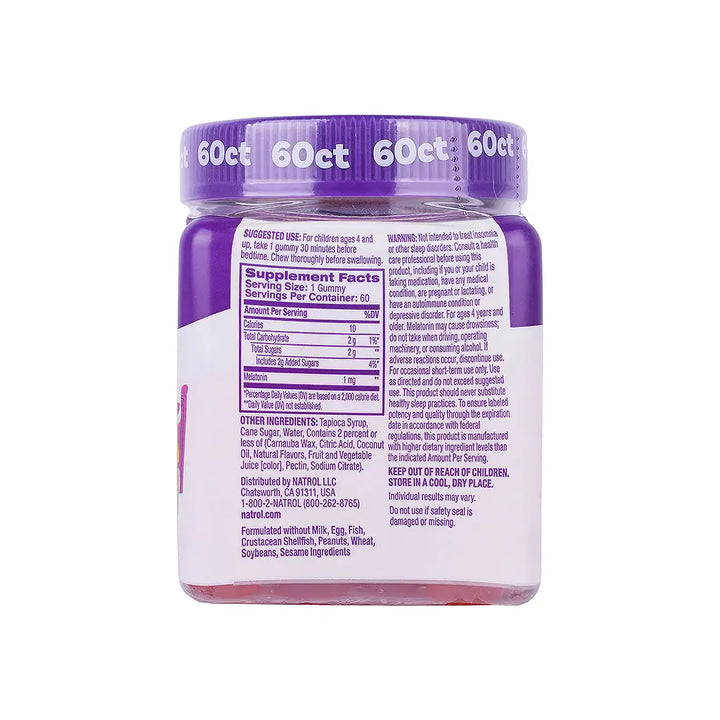 46103-Natrol Kids Melatonin Sleep 1Mg 60 Gummies +3