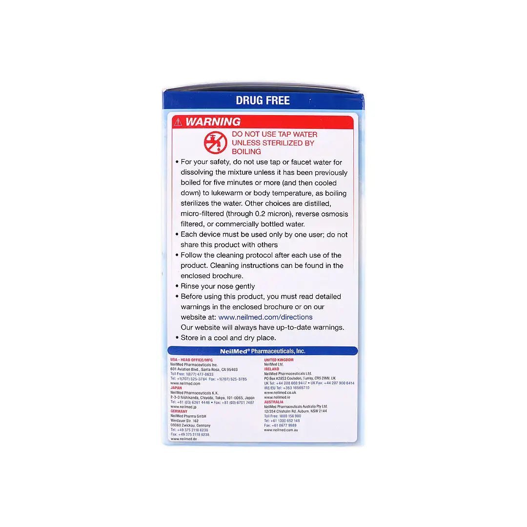 NEILMED SINUGATOR CORDLESS PULSATING KIT WITH 30 SACHETS