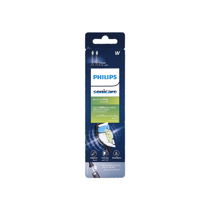 46129-Philips Sonicare W Optimal White 2 Brush Heads -HX6062/96