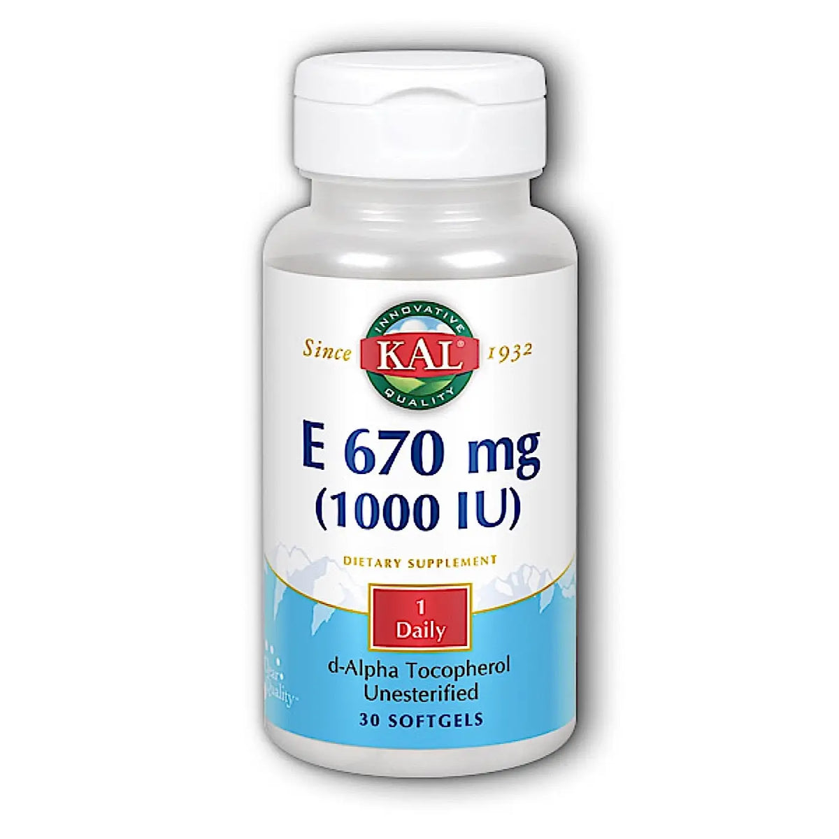 46146-KAL Vit-E 670Mg (1000 Iu) 30Soft Gels