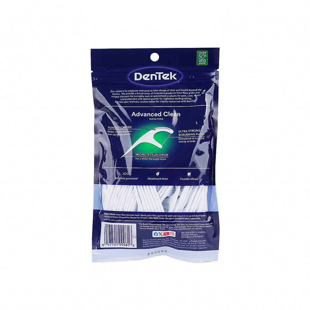 46149-Dentek Triple Clean Interdental Floss 90pcs +1