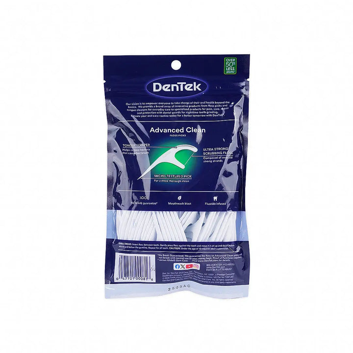 46149-Dentek Triple Clean Interdental Floss 90pcs +1