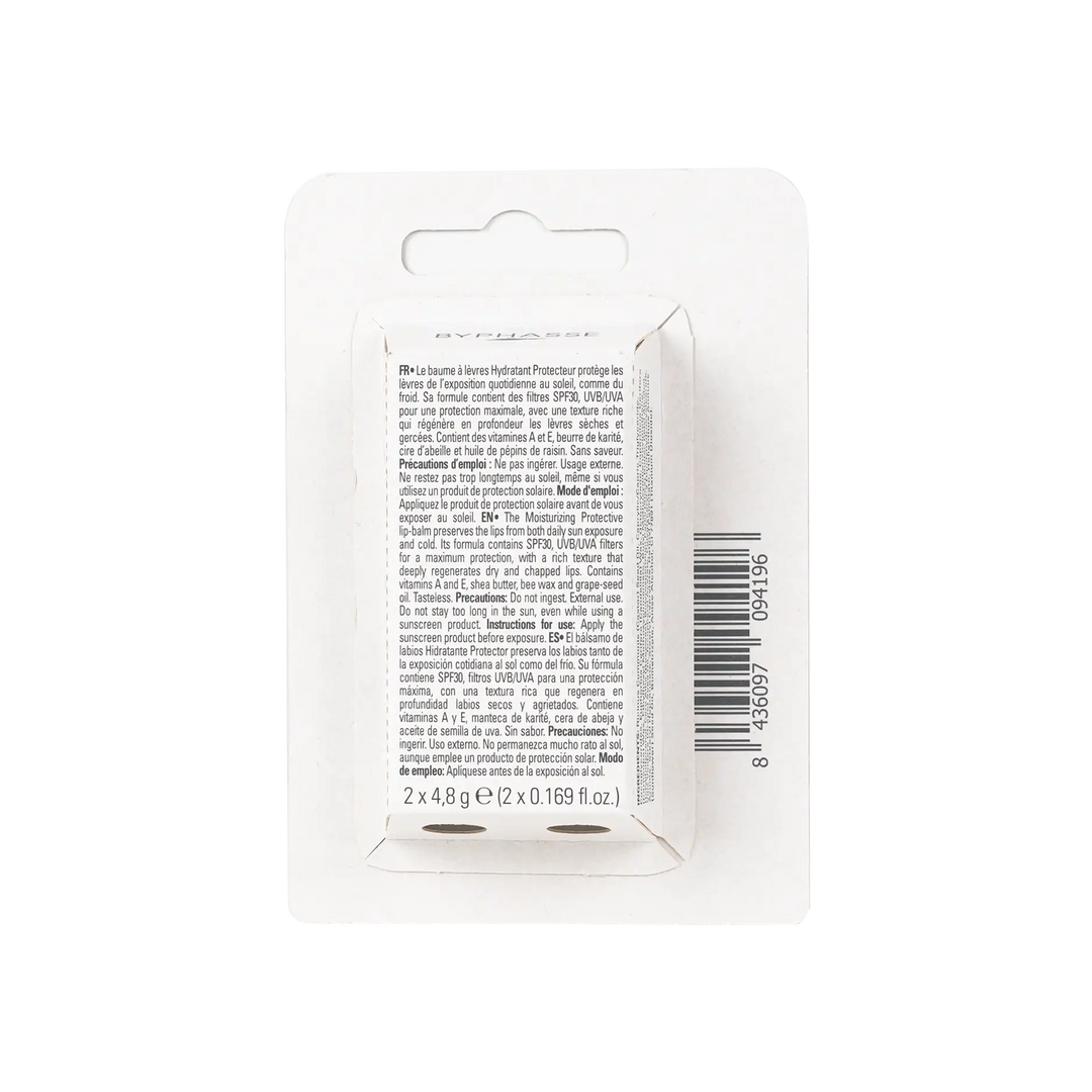 46161-Byphasse SPF30 Protection Lip Balm 2X4.8G +1