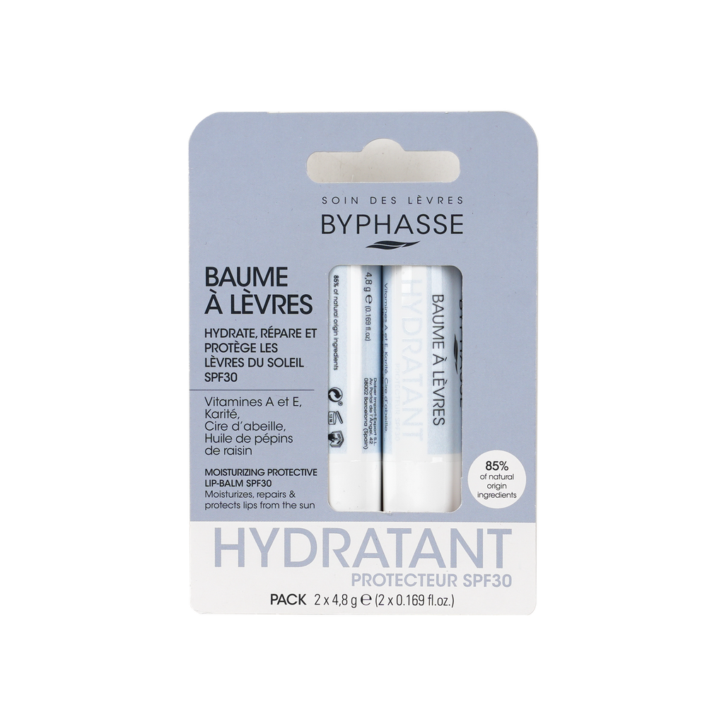 BYPHASSE SPF30 PROTECTION LIP BALM 2X4.8G - 4196