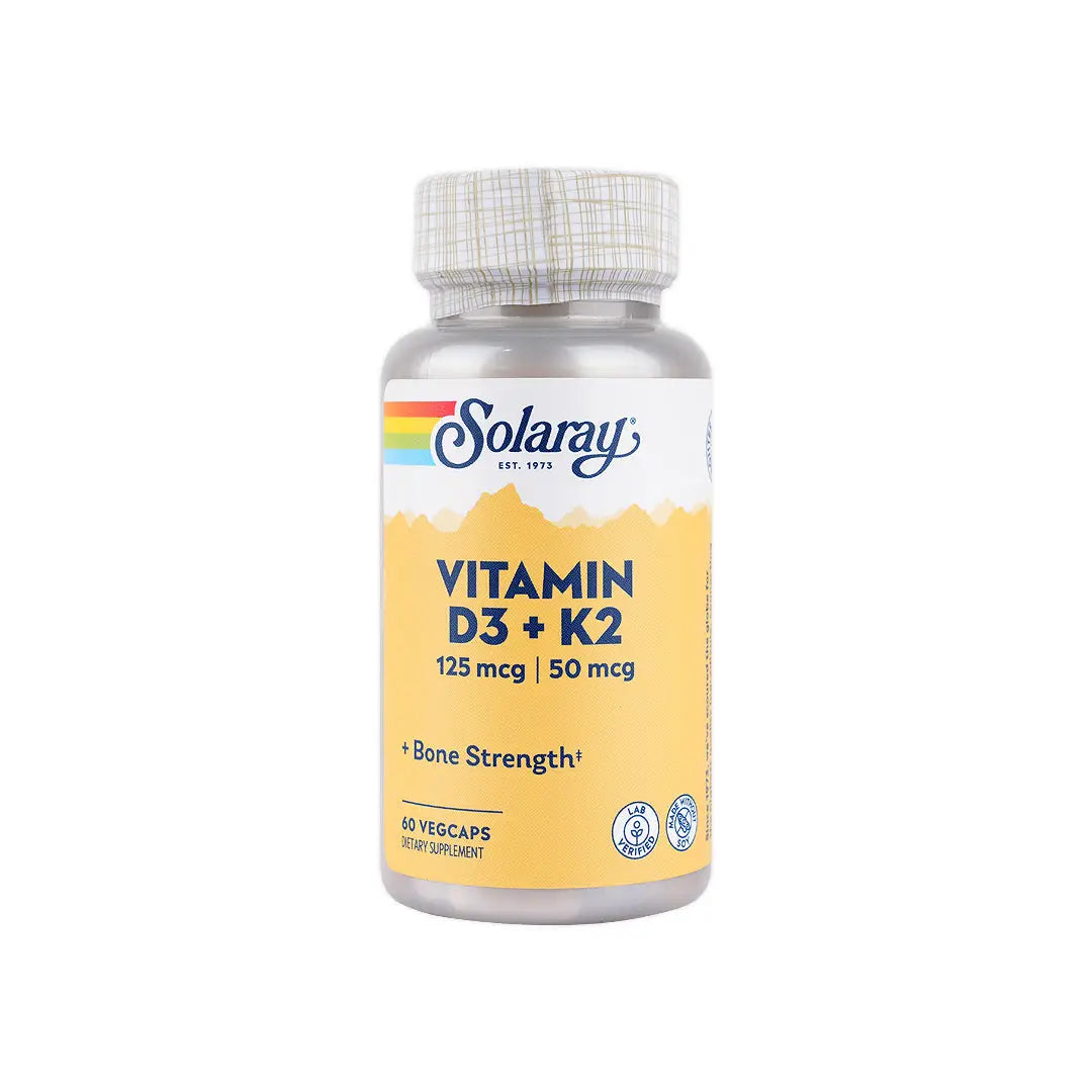 SOLARAY VITAMIN D3+K2 60VEGCAPS