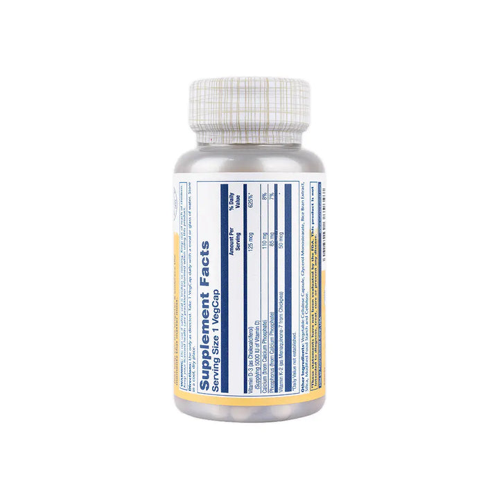 46204-Solaray Vitamin D3+K2 60Vegcaps +2