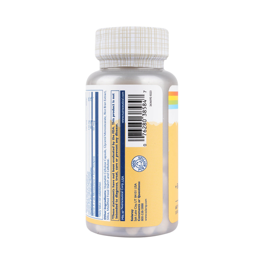 46204-Solaray Vitamin D3+K2 60 Veg capsules +2