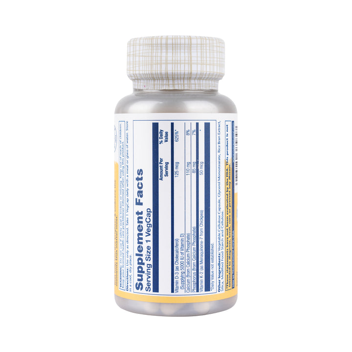 46204-Solaray Vitamin D3+K2 60 Veg capsules +1
