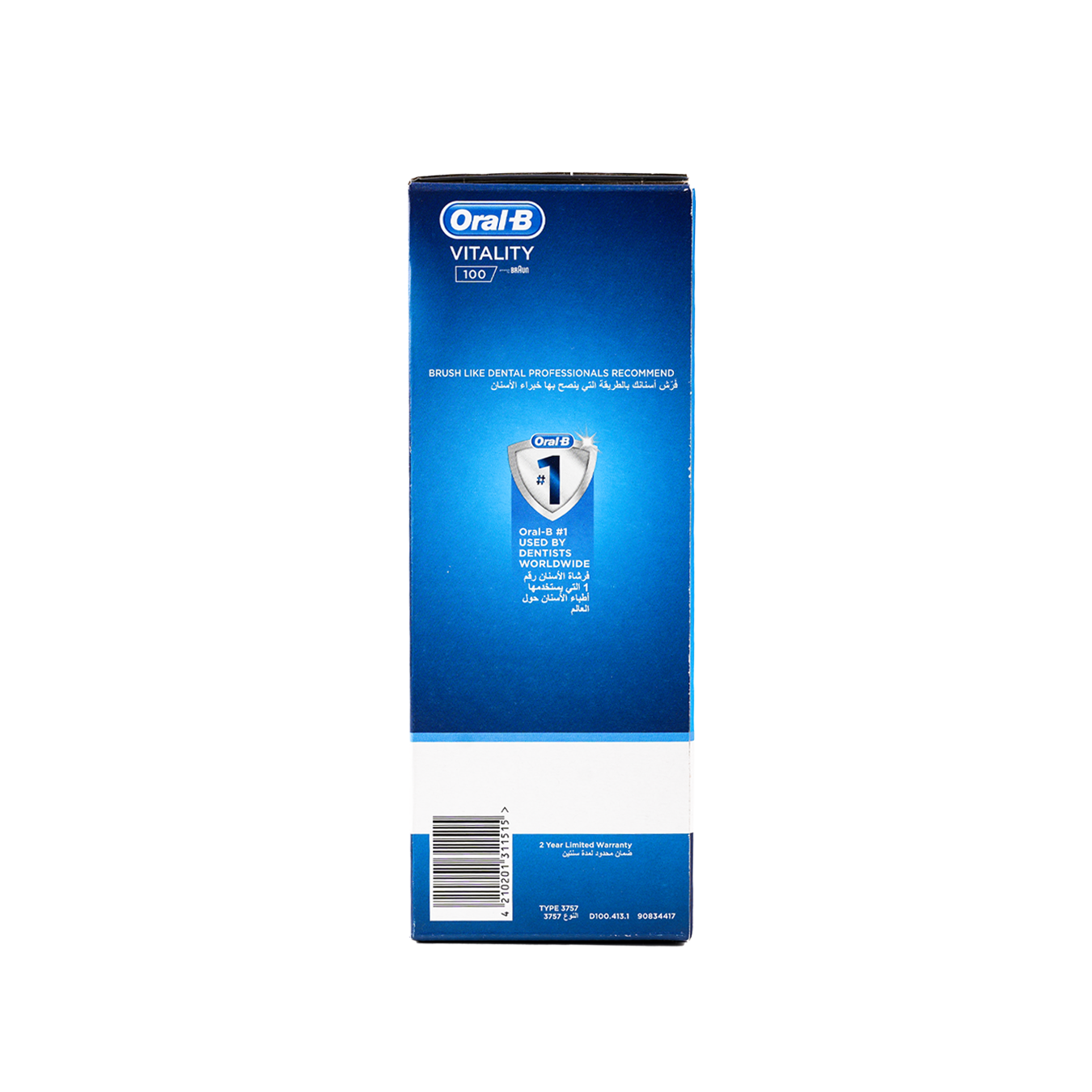 Oral-B Vitality 100 3d White Rechargeable Toothbrush-Pink