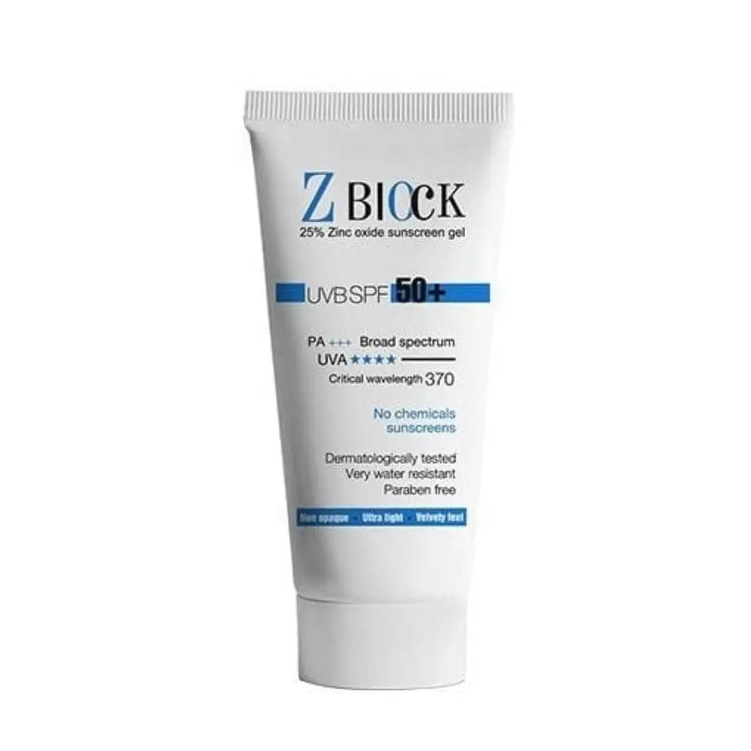 Z Block Uvb Spf 50 + Zinc Oxide Sunscreen Gel 50ml