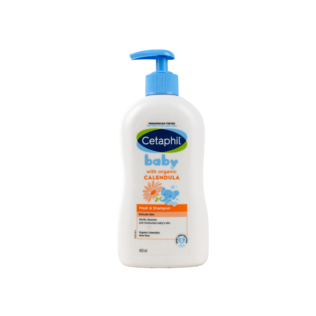 CETAPHIL BABY WASH & SHAMPOO WITH ORAGANIC CALENDULA 400ML