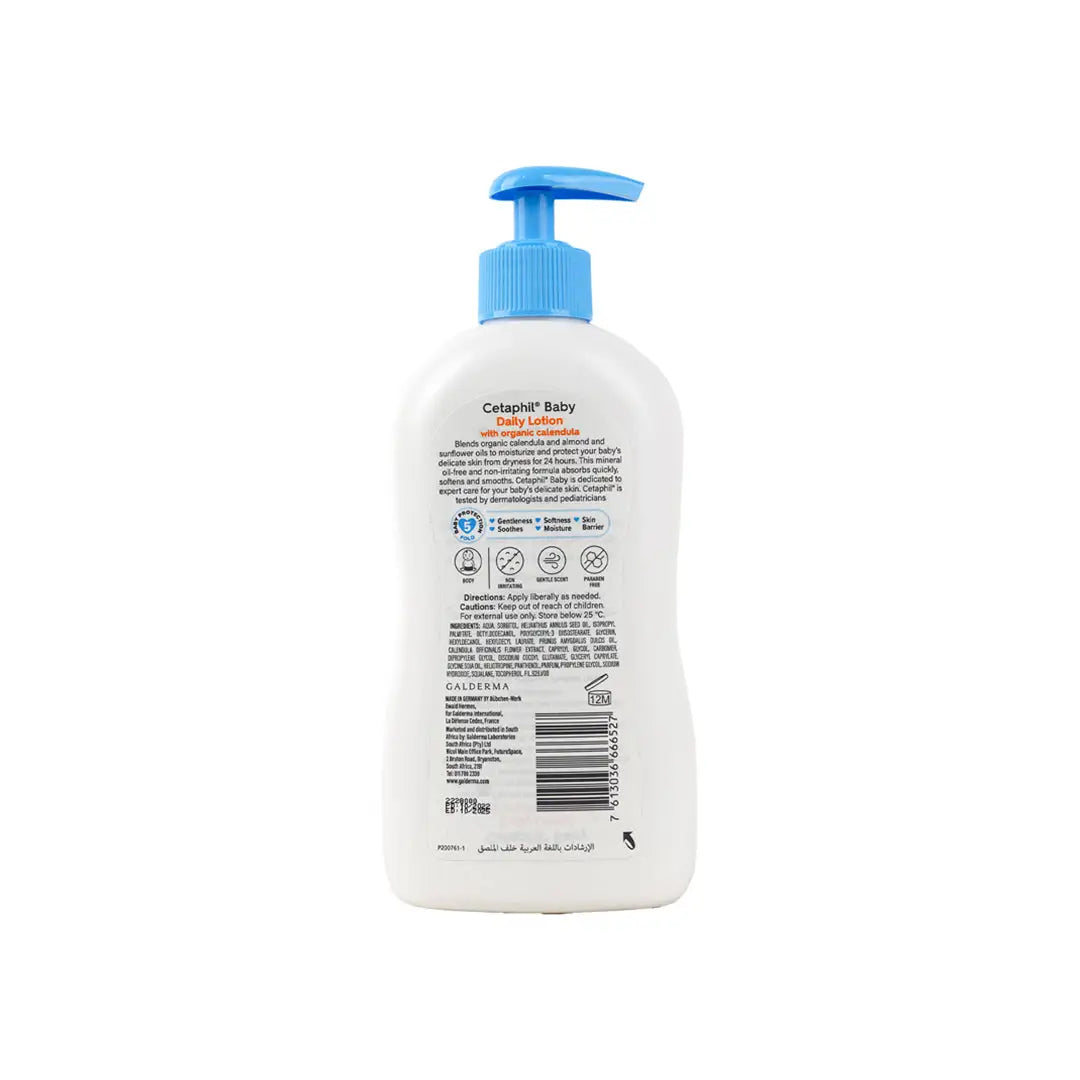 46385-CETAPHIL BABY DAILY LOTION WITH ORAGANIC CALENDULA 400ML +1
