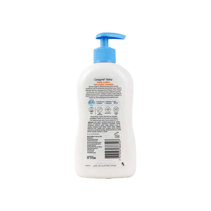 46385-CETAPHIL BABY DAILY LOTION WITH ORAGANIC CALENDULA 400ML +1