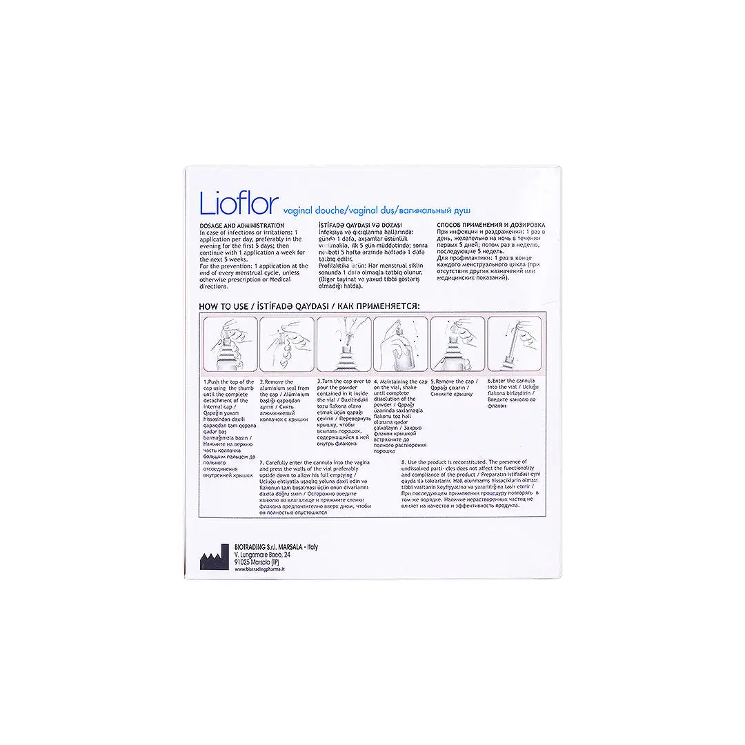 46404-Lioflor Vaginal Douche 5pcs +5