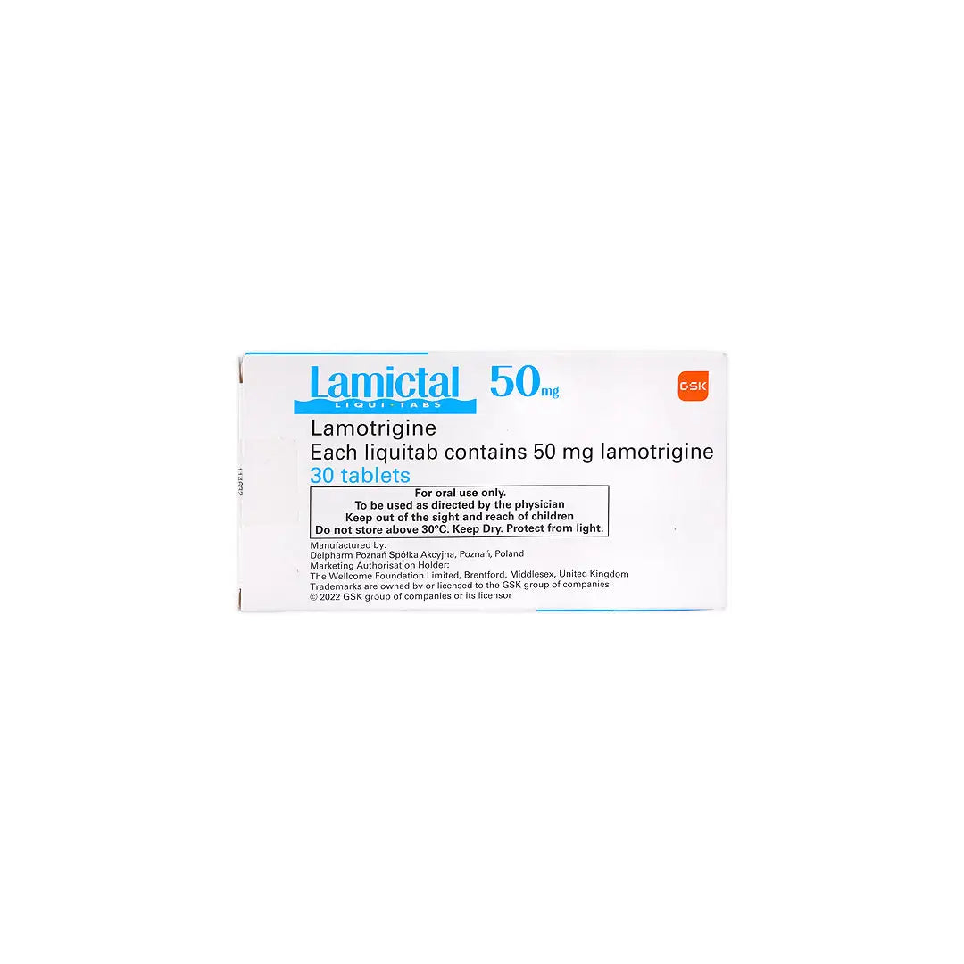 Lamictal Liqui-Tabs 50Mg 30 Tablets