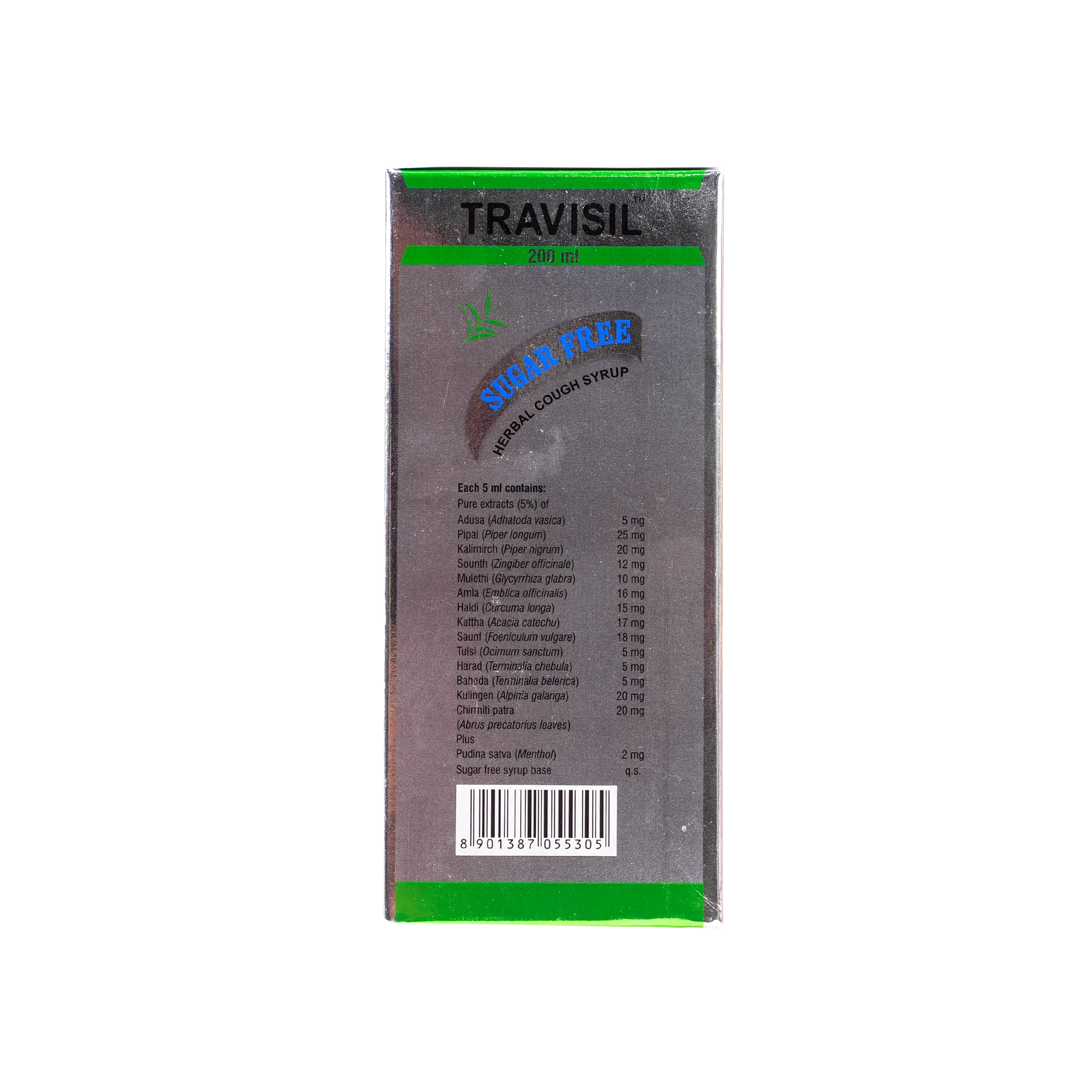 Travisil Sugar Free Cough Syrup 200Ml