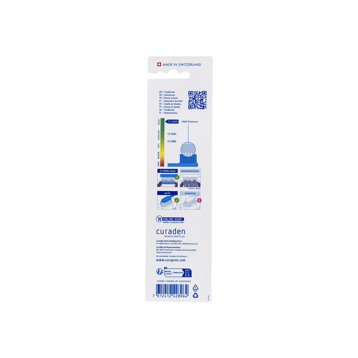 46499-Curaprox Adult Velvet Toothbrush-CS12460 +1