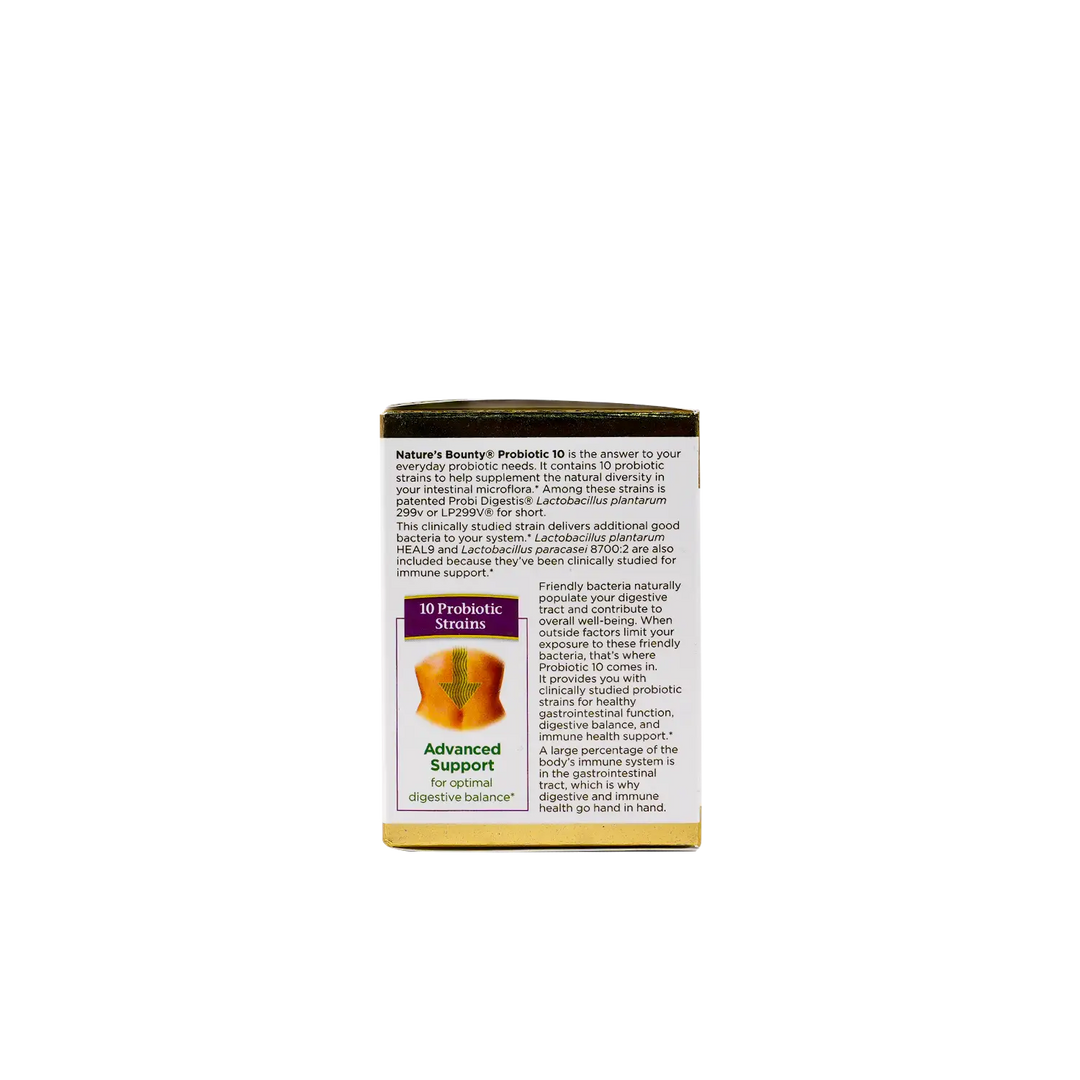 46574-NATURES BOUNTY PROBIOTIC 10 30CAP +1