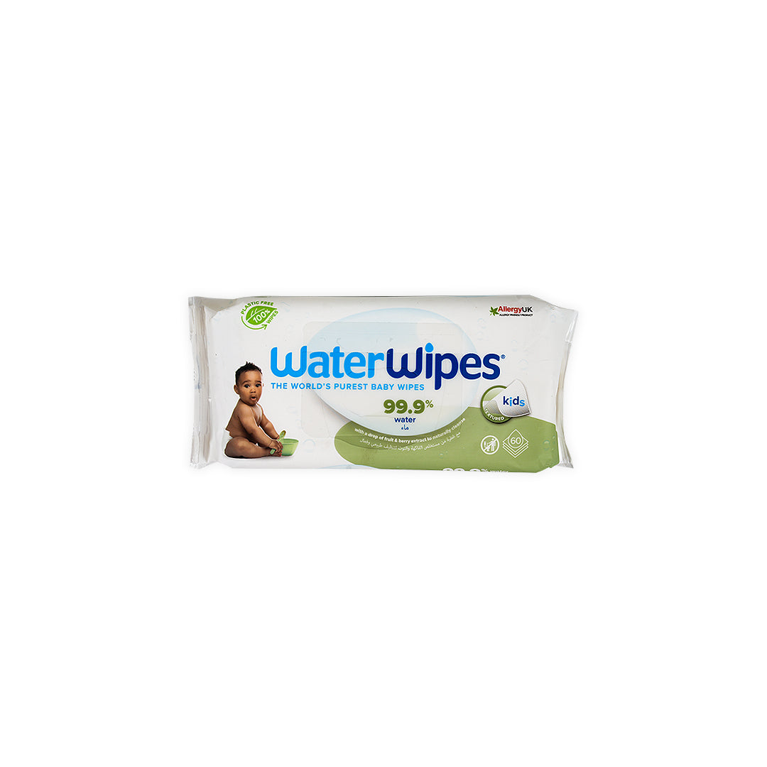 Water Wipes Kids With Fruit & Berry Extract 60Pcs