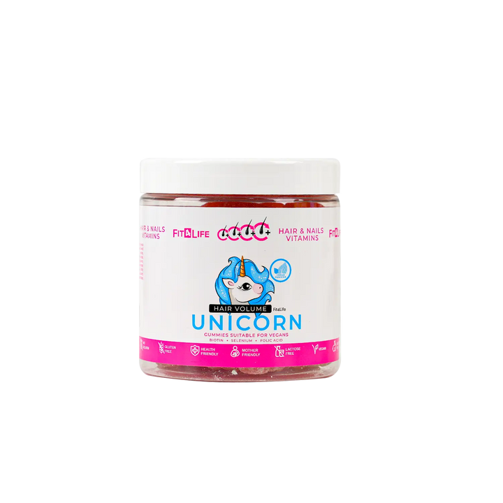 46583-Fit 4 Life Hair Volume Unicorn 300G 60Gummies
