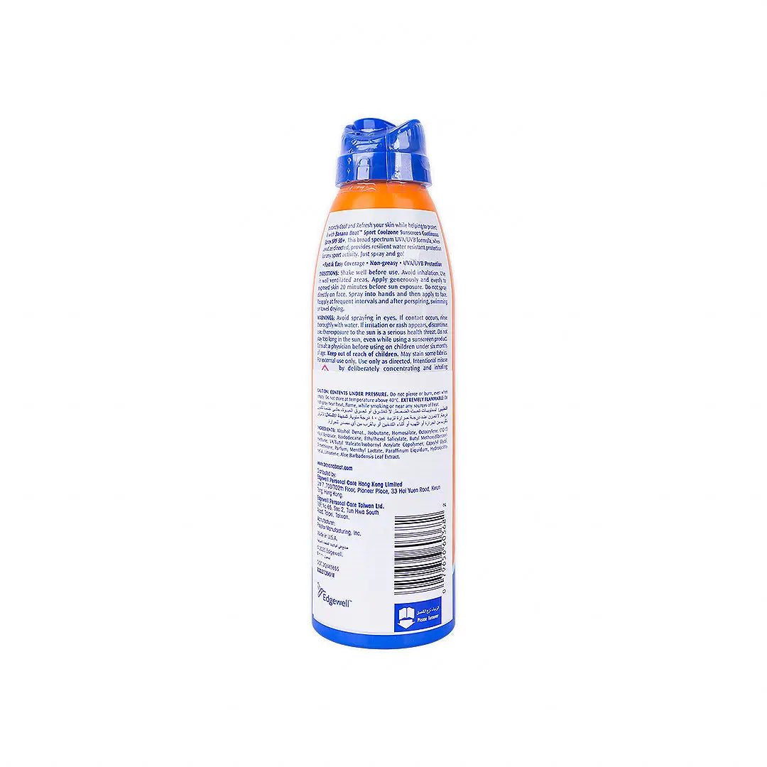Banana Boat Sport Coolzone SPF 50+ Spray 170G