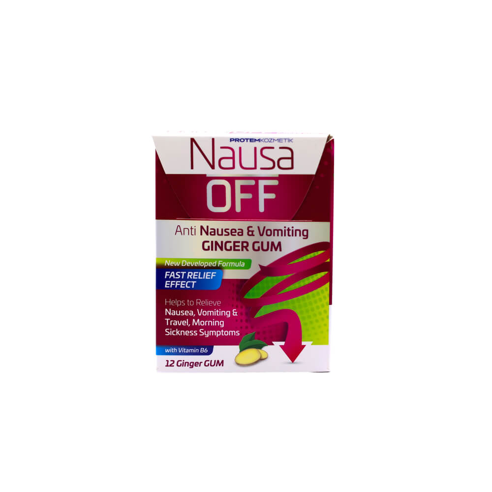 PROTEM KOZMETIK NAUSA OFF ANTI NAUSEA&VOMITING 12 GINGER GUM