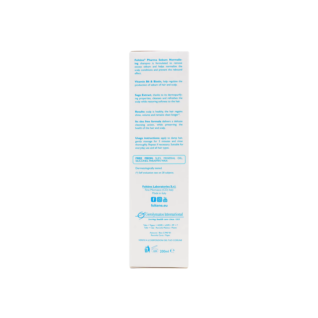 46625-Foltene Sebum Normalizing Shampoo 200Ml +2