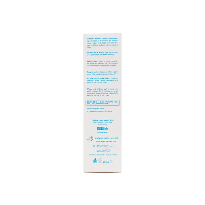 46625-Foltene Sebum Normalizing Shampoo 200Ml +2
