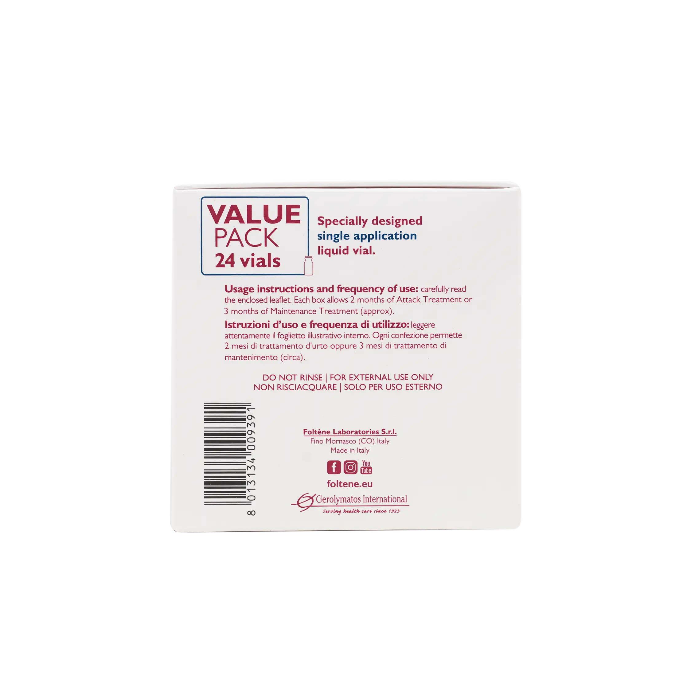 Foltene Men Value Pack-24 Vials