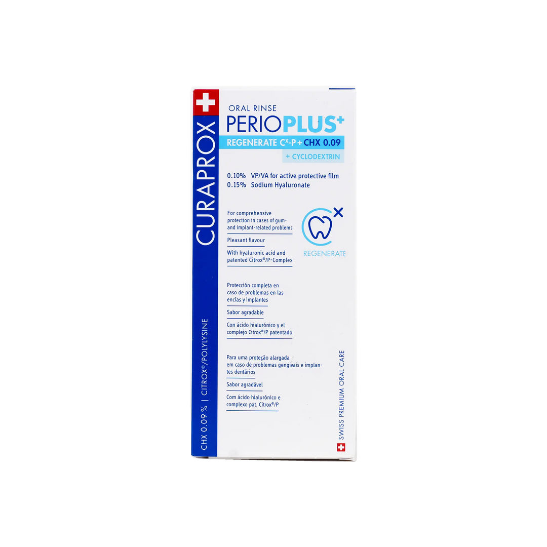 46628-Curaprox Perioplus Regenerate CHX 0.09 Mouthwash 200ml +3