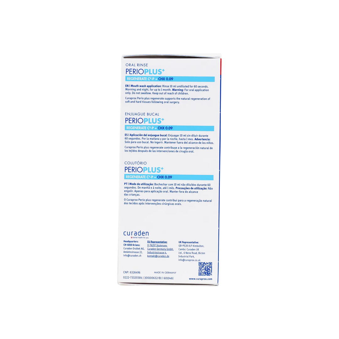 46628-Curaprox Perioplus Regenerate CHX 0.09 Mouthwash 200ml +1