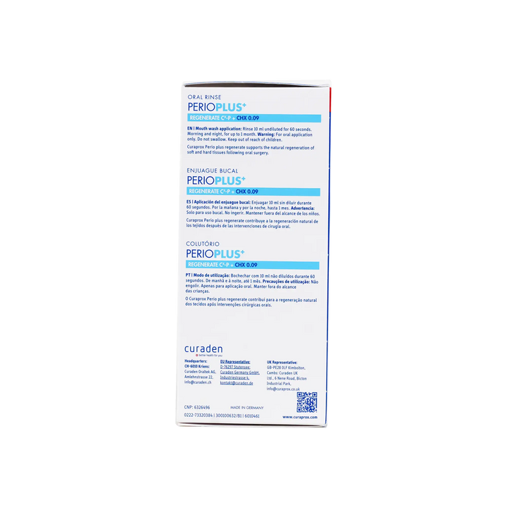 46628-Curaprox Perioplus Regenerate CHX 0.09 Mouthwash 200ml +1