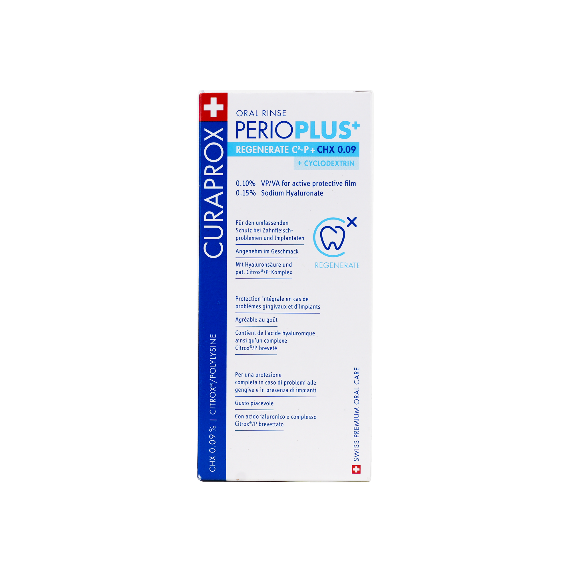 Curaprox Perioplus Regenerate CHX 0.09 Mouthwash 200ml