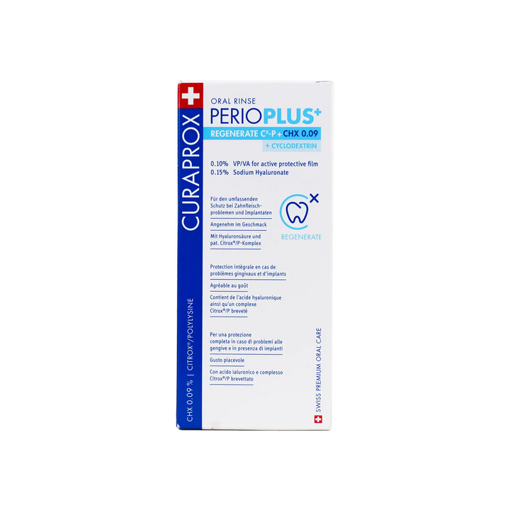 46628-Curaprox Perioplus Regenerate CHX 0.09 Mouthwash 200ml