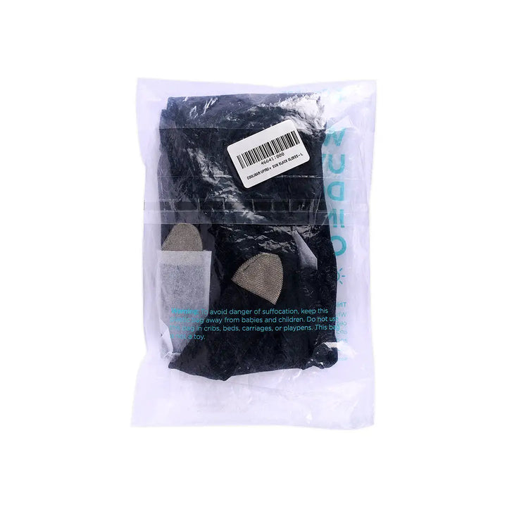 46641-Coolibar UPF50+ Sun Black Gloves-L +1